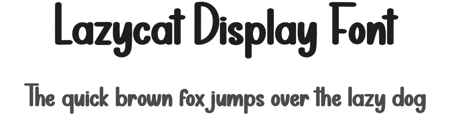 Lazycat Display Font by creativeletter — Display Font