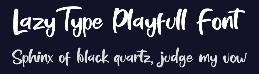 LazyType Playfull Font by Basnistudio — Display Font — thumbnail 2