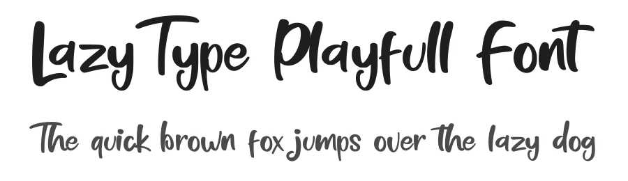 LazyType Playfull Font by Basnistudio — Display Font