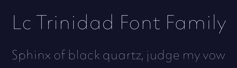 Lc Trinidad Font Family by Compañía Tipográfica De Chile — Sans Serif Font — thumbnail 2