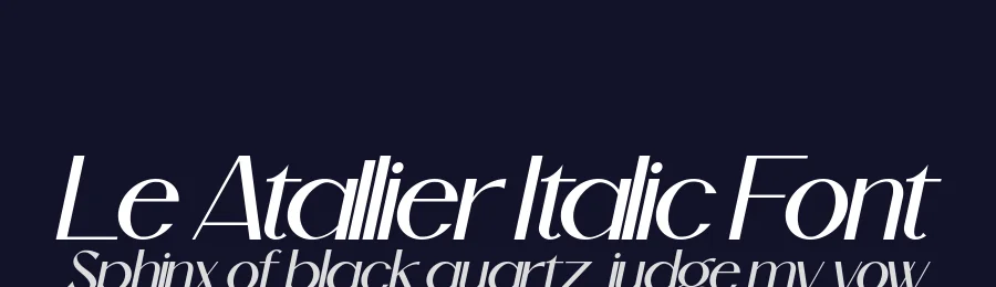 Le Atallier Italic Font by hishand studio — Display Font — thumbnail 2
