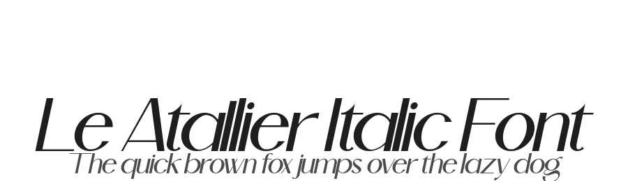 Le Atallier Italic Font by hishand studio — Display Font