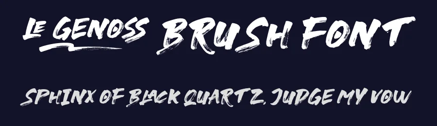 le Genoss Brush Font by Attype-Studio — Script Handwritten Font — thumbnail 2