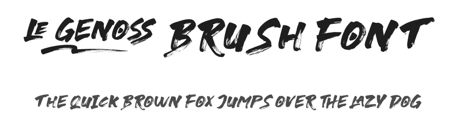 le Genoss Brush Font by Attype-Studio — Script Handwritten Font