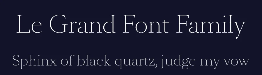 Le Grand Font Family by Ian Party — Serif Font — thumbnail 2