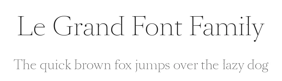Le Grand Font Family by Ian Party — Serif Font