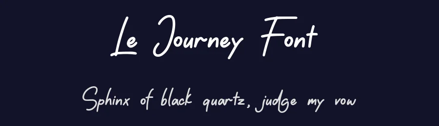 Le Journey Font by qwrtype — Script Handwritten Font — thumbnail 2