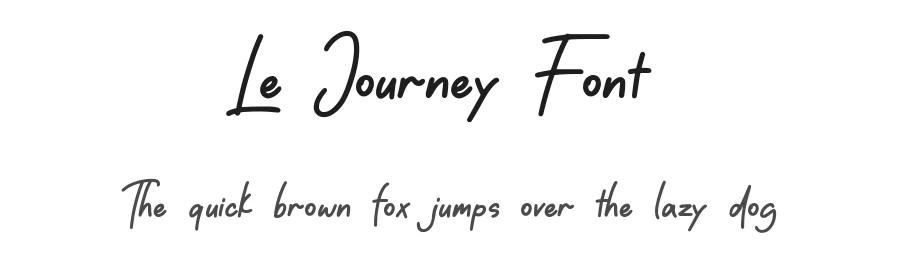 Le Journey Font by qwrtype — Script Handwritten Font