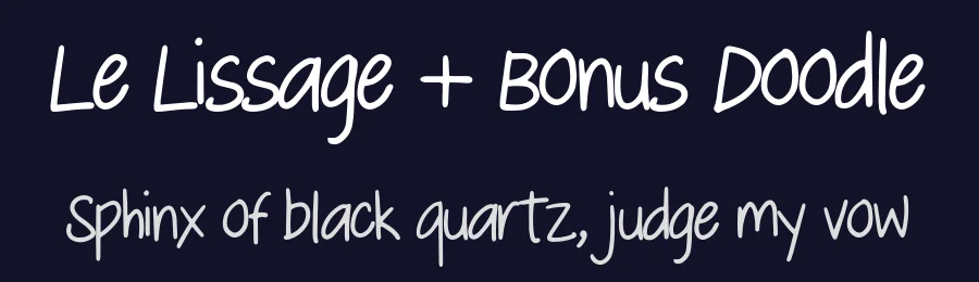 Le Lissage + Bonus Doodle by kamigawi — Sans Serif Font — thumbnail 2