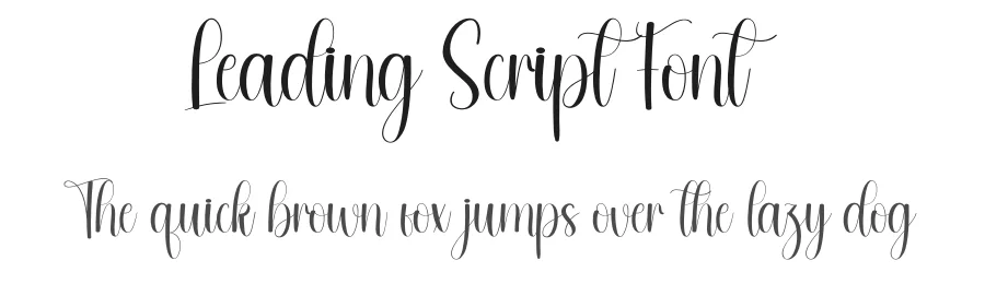 Leading Script Font by andikastudio — Script Handwritten Font
