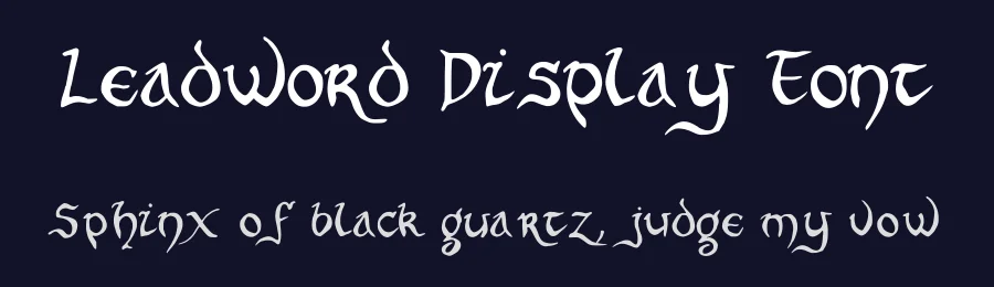 Leadword Display Font by eldamar-studio — Script Handwritten Font — thumbnail 2