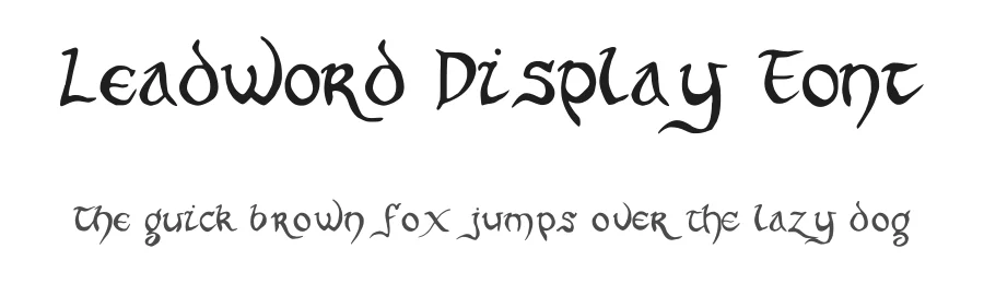 Leadword Display Font by eldamar-studio — Script Handwritten Font