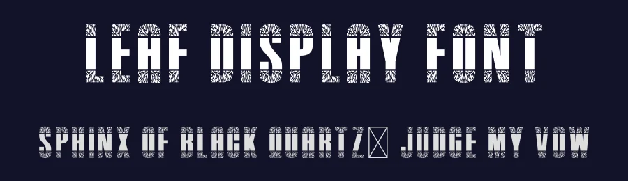 Leaf Display Font by creativeletter — Decorative Font — thumbnail 2