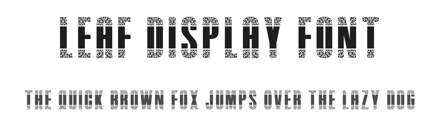 Leaf Display Font by creativeletter — Decorative Font