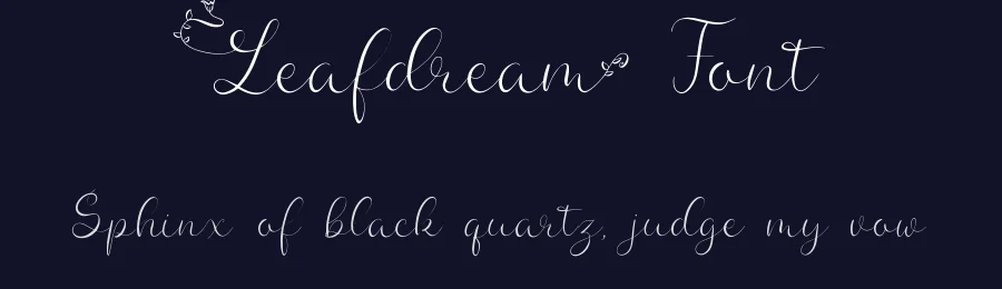 Leafdream Font by qwrtype — Script Handwritten Font — thumbnail 2