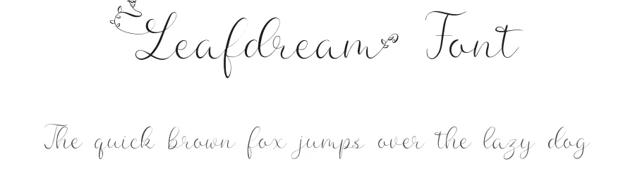 Leafdream Font by qwrtype — Script Handwritten Font