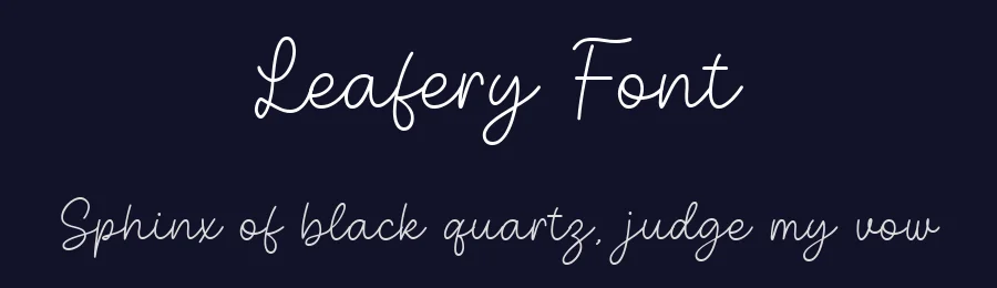 Leafery Font by nhfonts — Decorative Font — thumbnail 2