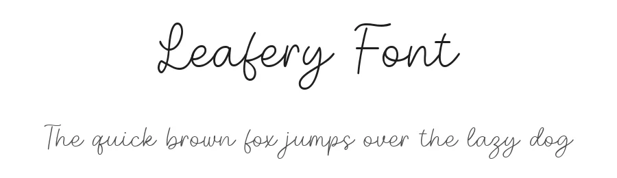 Leafery Font by nhfonts — Decorative Font