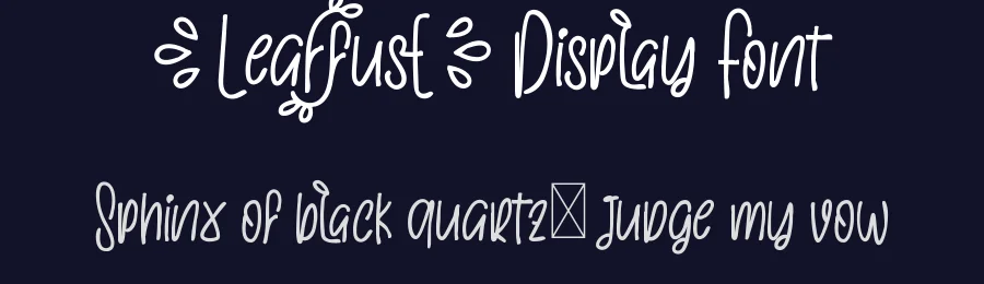 Leaffuse Display Font by noahtype — Decorative Font — thumbnail 2