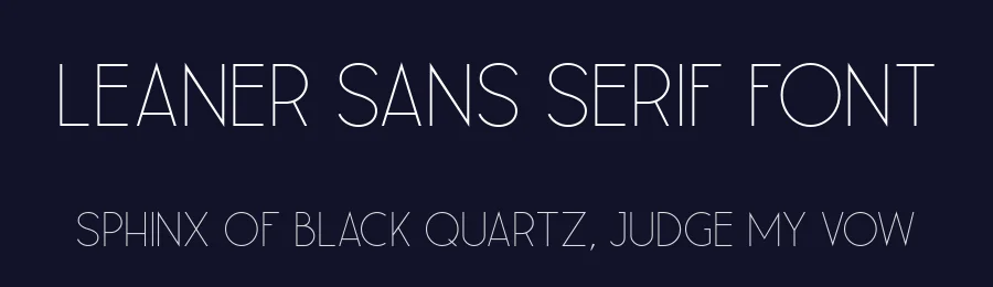 Leaner Sans Serif Font by Kulturrrno — Sans Serif Font — thumbnail 2