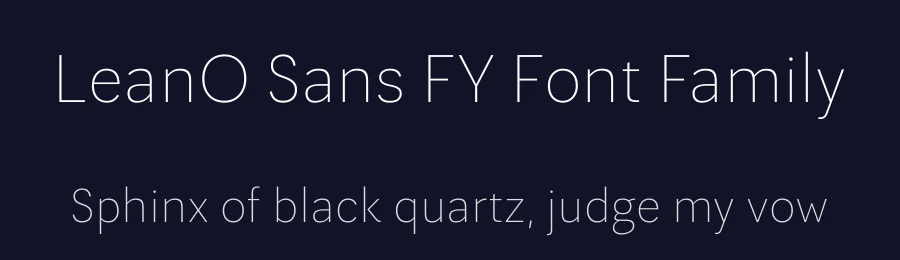 LeanO Sans FY Font Family by Black Foundry — Sans Serif Font — thumbnail 2