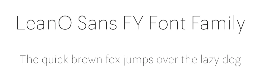 LeanO Sans FY Font Family by Black Foundry — Sans Serif Font
