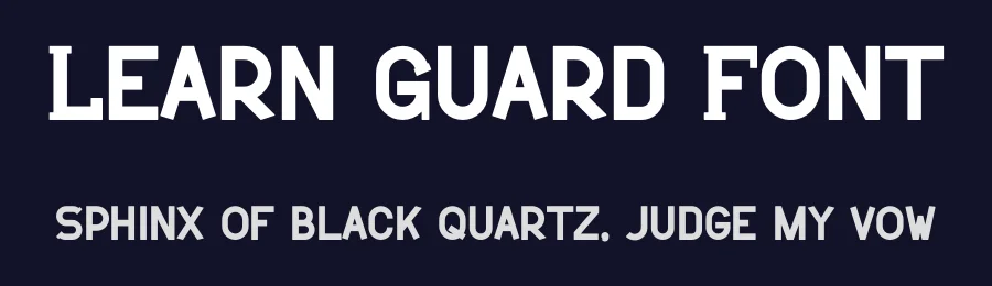 Learn Guard Font by MasyafiStudio — Decorative Font — thumbnail 2