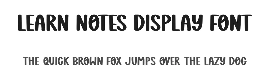 Learn Notes Display Font by Craftedtype — Decorative Font