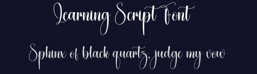 Learning Script Font by creativeletter — Script Handwritten Font — thumbnail 2