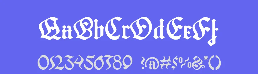 Leather Bound Font by Hustle Supply Co — Blackletter Font — thumbnail 3