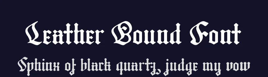 Leather Bound Font by Hustle Supply Co — Blackletter Font — thumbnail 2