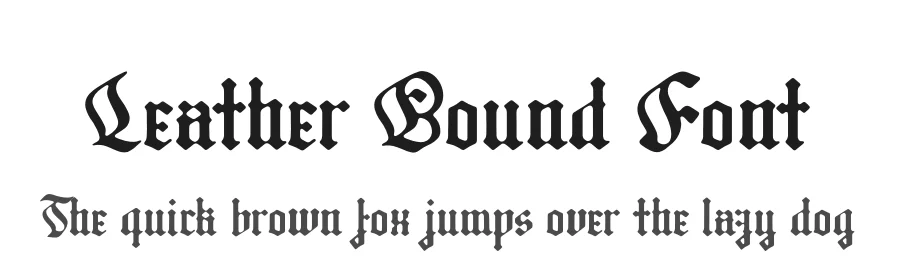 Leather Bound Font by Hustle Supply Co — Blackletter Font