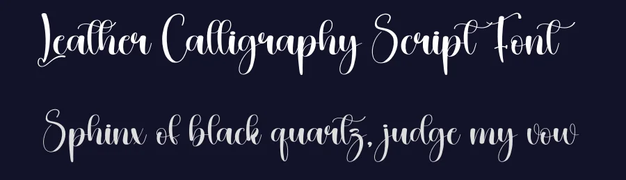 Leather Calligraphy Script Font by creativeletter — Script Handwritten Font — thumbnail 2