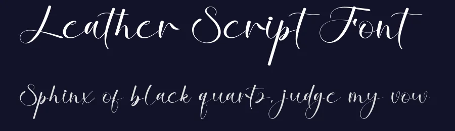 Leather Script Font by creativeletter — Script Handwritten Font — thumbnail 2
