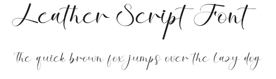 Leather Script Font by creativeletter — Script Handwritten Font