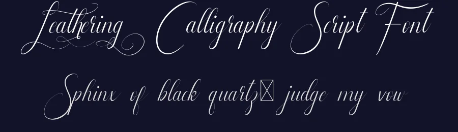 Leathering Calligraphy Script Font by CalligraphyFonts.net — Script Handwritten Font — thumbnail 2