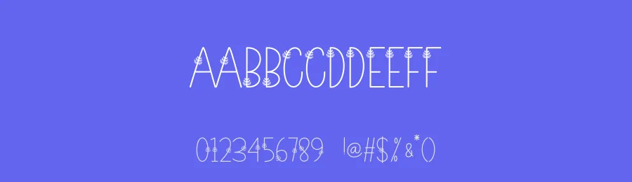 Leaves Flower Display Font by creativeletter — Display Font — thumbnail 3