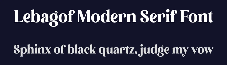 Lebagof Modern Serif Font by Storytype — Decorative Font — thumbnail 2