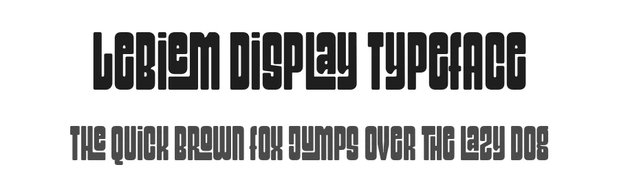 Lebiem Display Typeface by ari — Decorative Font