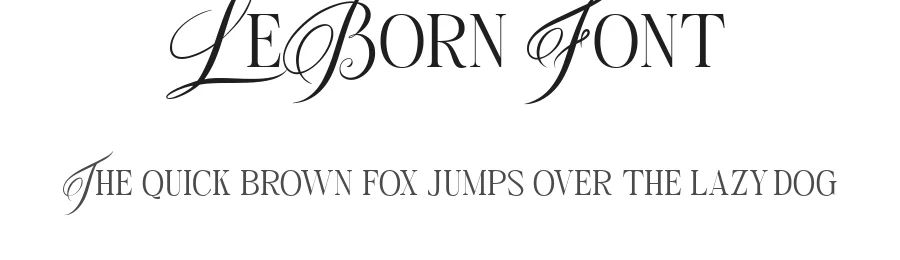 LeBorn Font by TypeClassHeroes — Script Handwritten Font