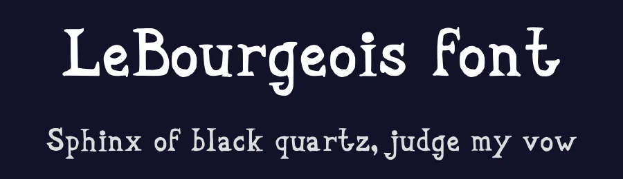 LeBourgeois font by itypeface — Display Font — thumbnail 2