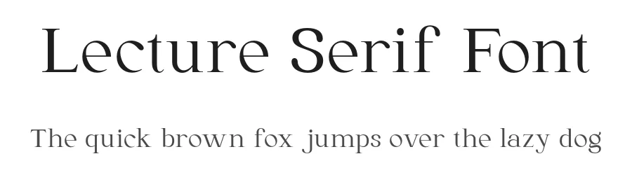 Lecture Serif Font by Ragamkata — Display Font
