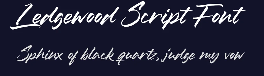 Ledgewood Script Font by balpirick — Script Handwritten Font — thumbnail 2