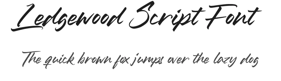 Ledgewood Script Font by balpirick — Script Handwritten Font