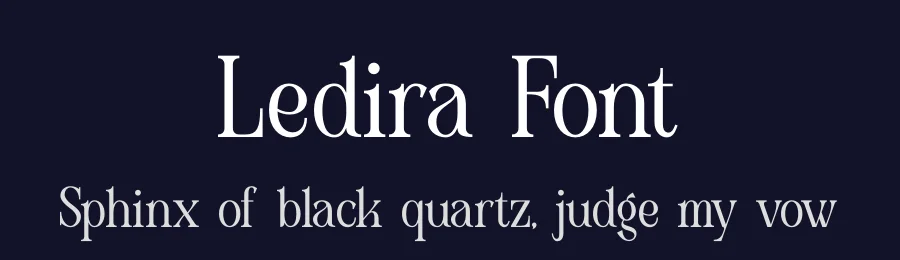 Ledira Font by Denustudios — Decorative Font — thumbnail 2