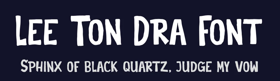 Lee Ton Dra Font by Denustudios — Script Handwritten Font — thumbnail 2