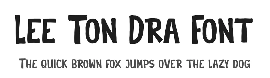 Lee Ton Dra Font by Denustudios — Script Handwritten Font