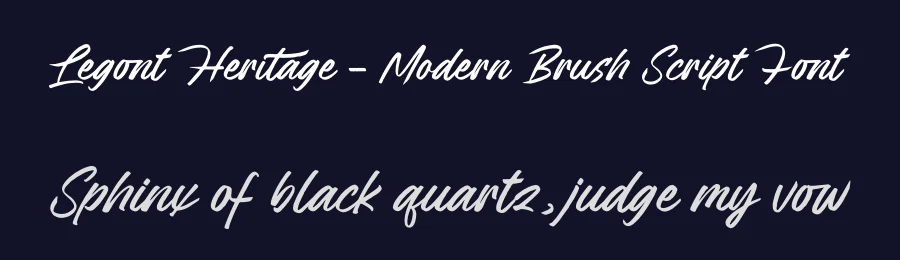 Legont Heritage – Modern Brush Script Font by letterenastudios — Script Handwritten Font — thumbnail 2