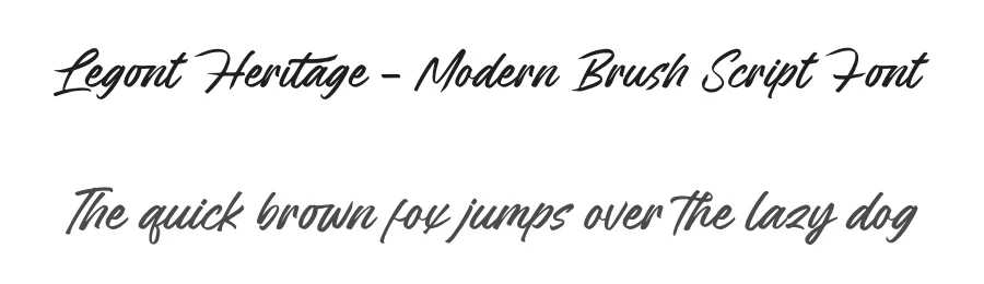 Legont Heritage – Modern Brush Script Font by letterenastudios — Script Handwritten Font
