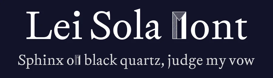 Lei Sola Font by Caterina Santullo — Sans Serif Font — thumbnail 2